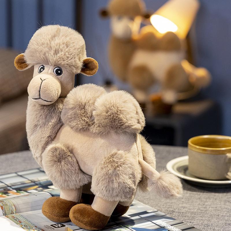 28cm Cute Cartoon Camel Plushies Doll Soft Stuffed Animals Plush Toys Home Decor Girls Sleeping Hug Pillow for Kids Xmas Gift