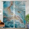Marbling Curtains for Living Room Curtain Shades Home Interior Curtains 2 Pieces Halloween Decoration Tulle for Bedroom Kitchen