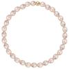 Super delicate, soft-toned orange, pink, and purple natural freshwater pearl bracelet with a small, bead-like design, elastic, and minimalist style