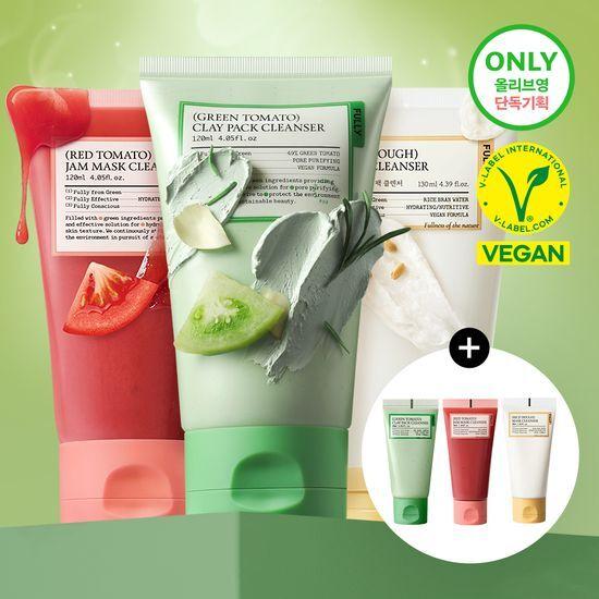 FULLY Vegan Pack Cleanser Plan 3 Types (Green Tomato/Red Tomato/Rice Dough)