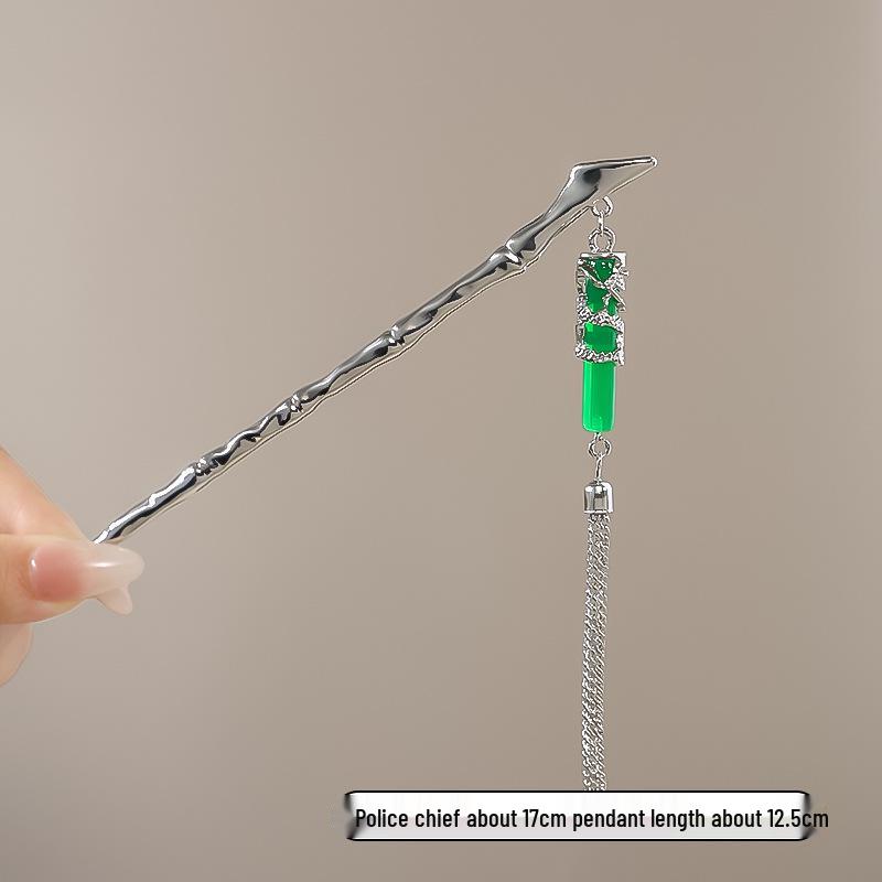 Vintage Chinese Style Hairpin for Updos - Elegant Retro Hair Stick with Tassel for Qipao