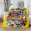 Cuphead and Mugman Gaming Plush Flannel Throw Blanket for Bedroom Living Room Sofa Picnic Soft Cozy Cover for Kids and Adults