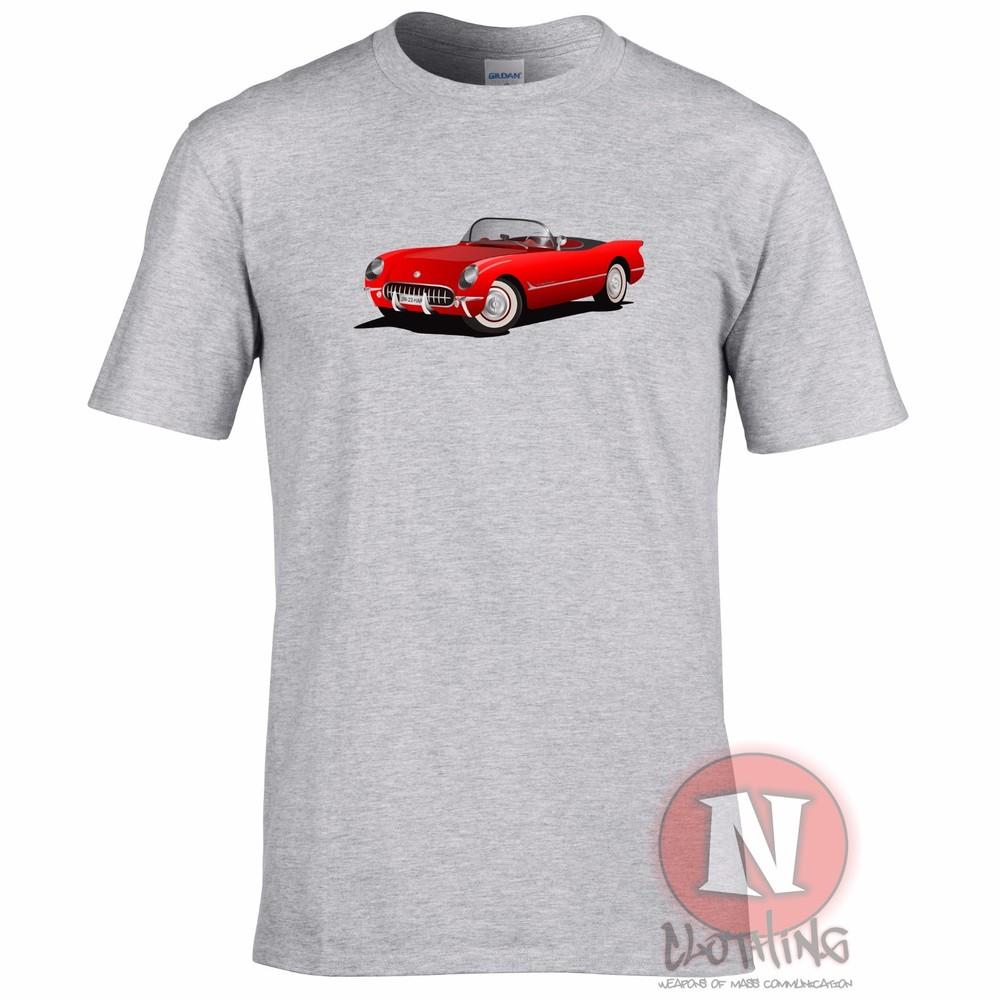 Chevy Corvette Classic American Sports Muscle Car Motoring TShirt Retro Auto