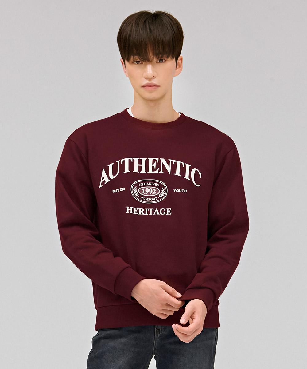 Унисекс свитшот Chase Cult Essential с вышивкой на груди - Бордовый Burgundy/90