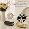 Magnetic Mosquito Coil Holder with Detachable Ash Tray and Clips