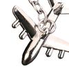 Aircraft Keychain Alloy Mini Plane Model Electroplated Key Ring with Chain Buckle for Travel Aviation Souvenir