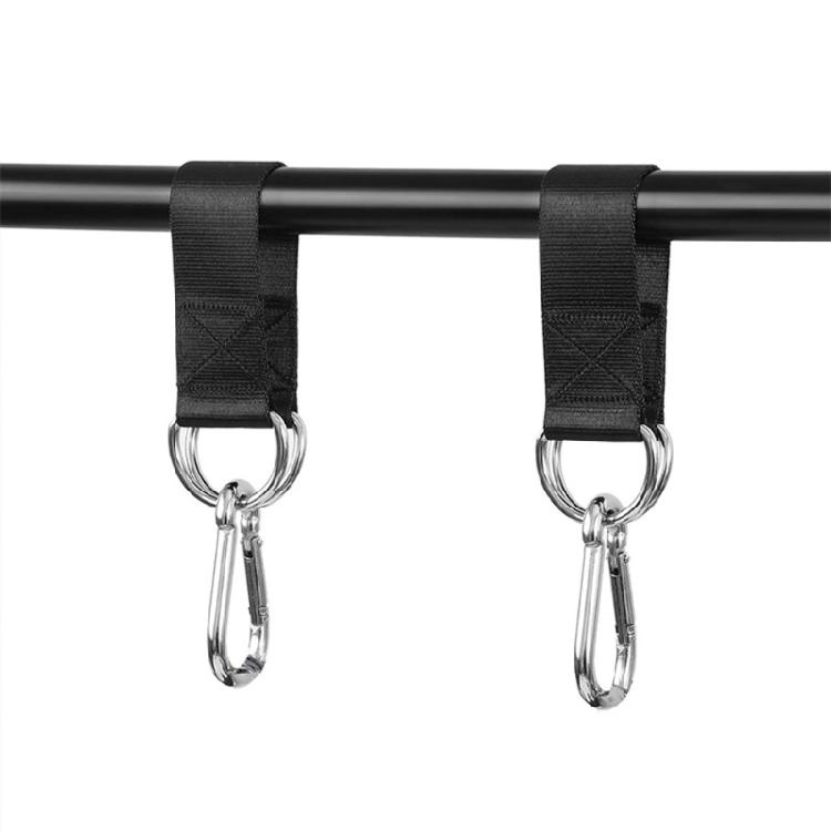 Heavy Duty Hook Rings Hanging Connector Hammock Punching Bag Swing Belt Gym Single Bar Extension Belt Tree Swing Strap