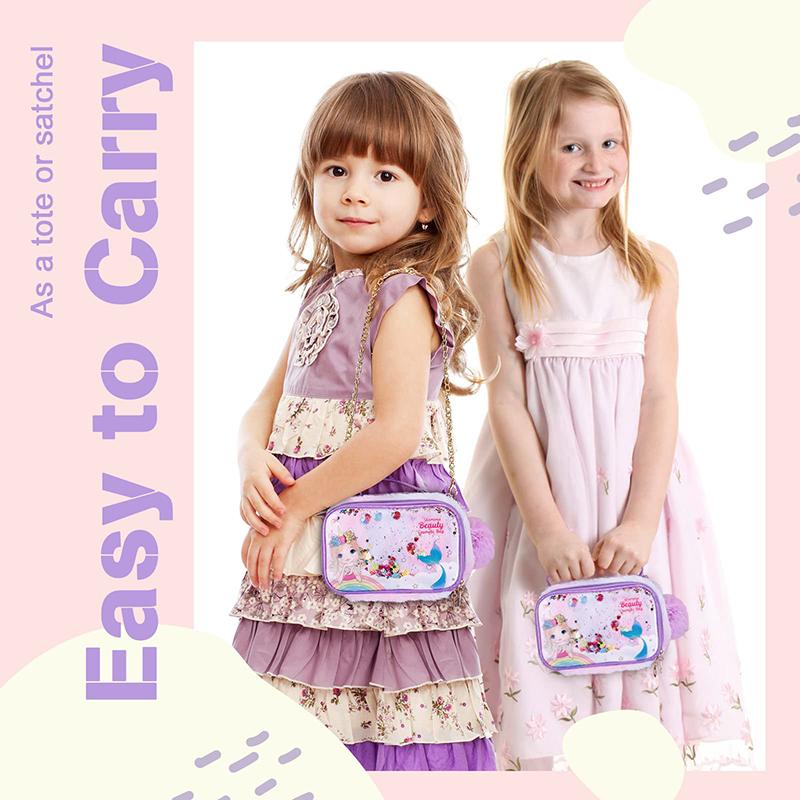 Non-Toxic Kids Makeup Kit For Children Washable Safety Nontoxic Pretend Play Make Up Toys For Children Little Princess Christmas Birthday Gift