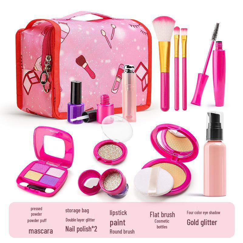 Simulation Cosmetics Toy Set: Colorless Lipstick & Nail Polish for Kids
