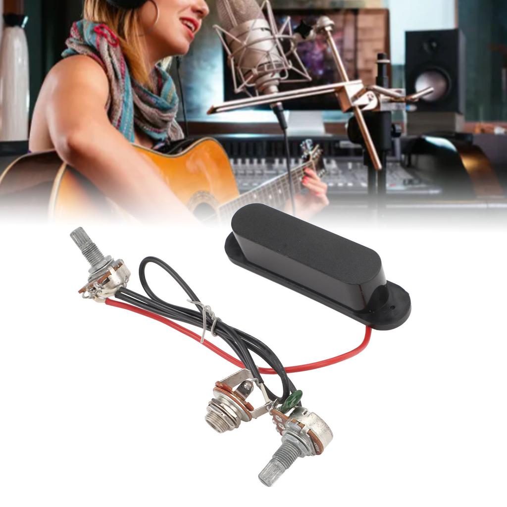 6 String Guitar Pickup Wiring Harness 500k Prewired Single Coil Pickups with Volume Tone Control for