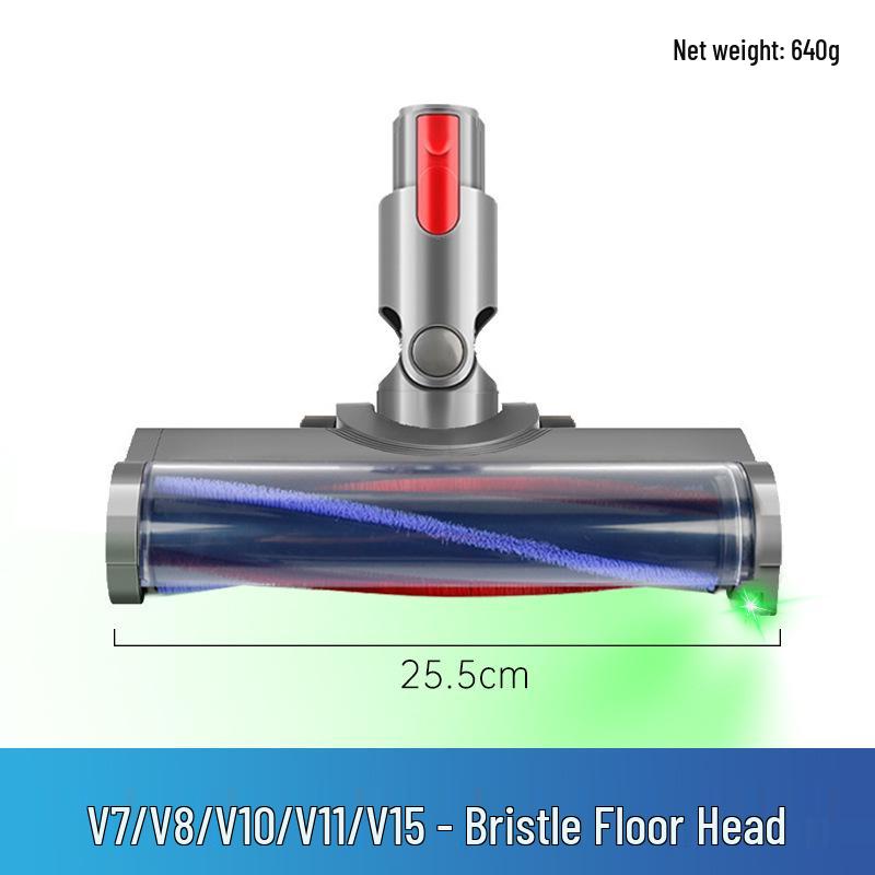 Electric Floor Brush Compatible with Dyson V7/V8/V10/V11/V15 - Nozzle Accessories & Large Roller Brush