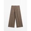 Masimodutti Wool Blend Wide Leg Volume Pants