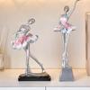 Resin Ballet Dancer Sculpture Girl Figurines Elegant Statues  Decoration for Cabinet Desktop