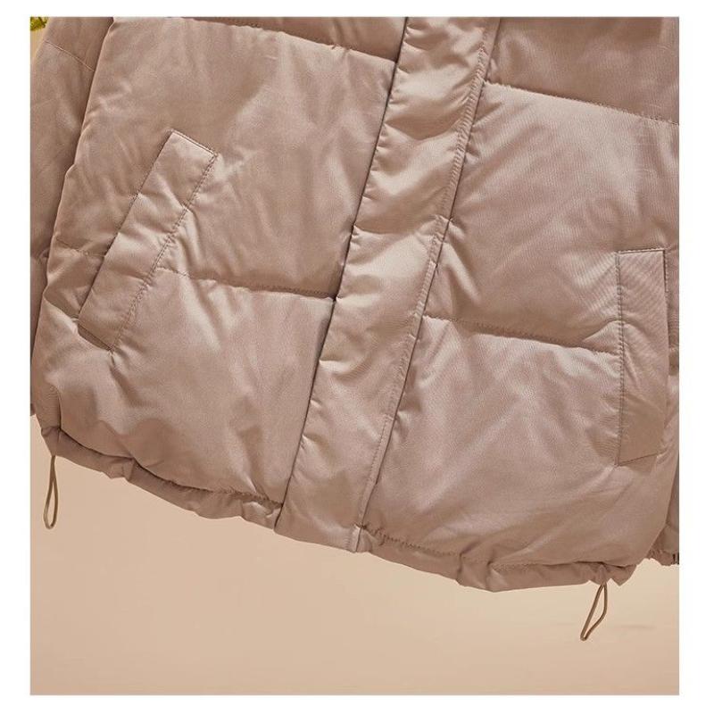 Zipper Long Sleeve Solid Color Pocket Stand Collar Cardigan Women's Casual Stylish Jacket Top