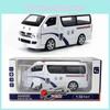 Car Model Alloy Toyota Hiace Delivery Van With Sound Light For Kids Collectors