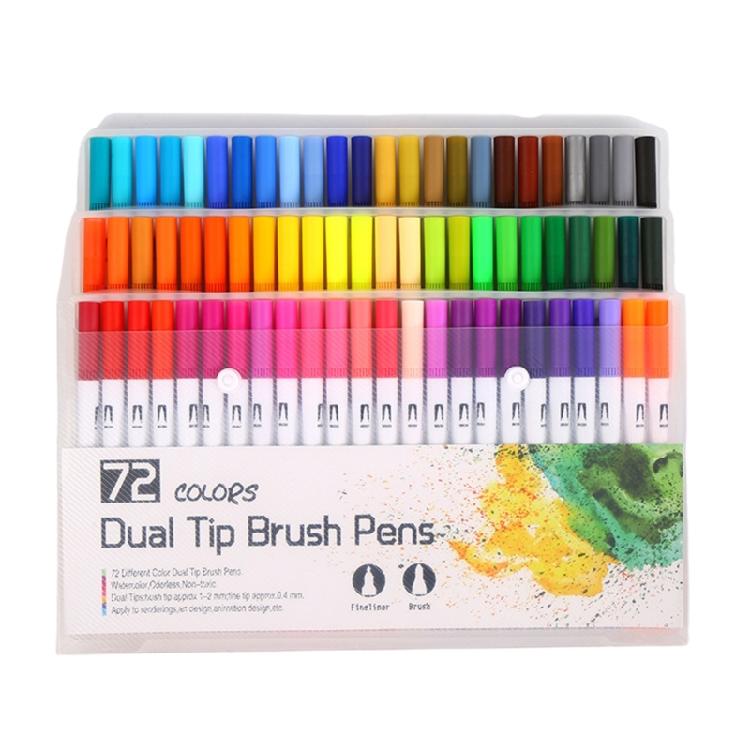 36/48/60/72/100 Colors Watercolour Marker Brush Pen Set Hand Lettering Pen Watercolor Pen Felt Tip Pen