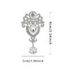 Super Beautiful Crown Rhinestone Design Brooch, Elegant Women's Clothing Decoration Brooch