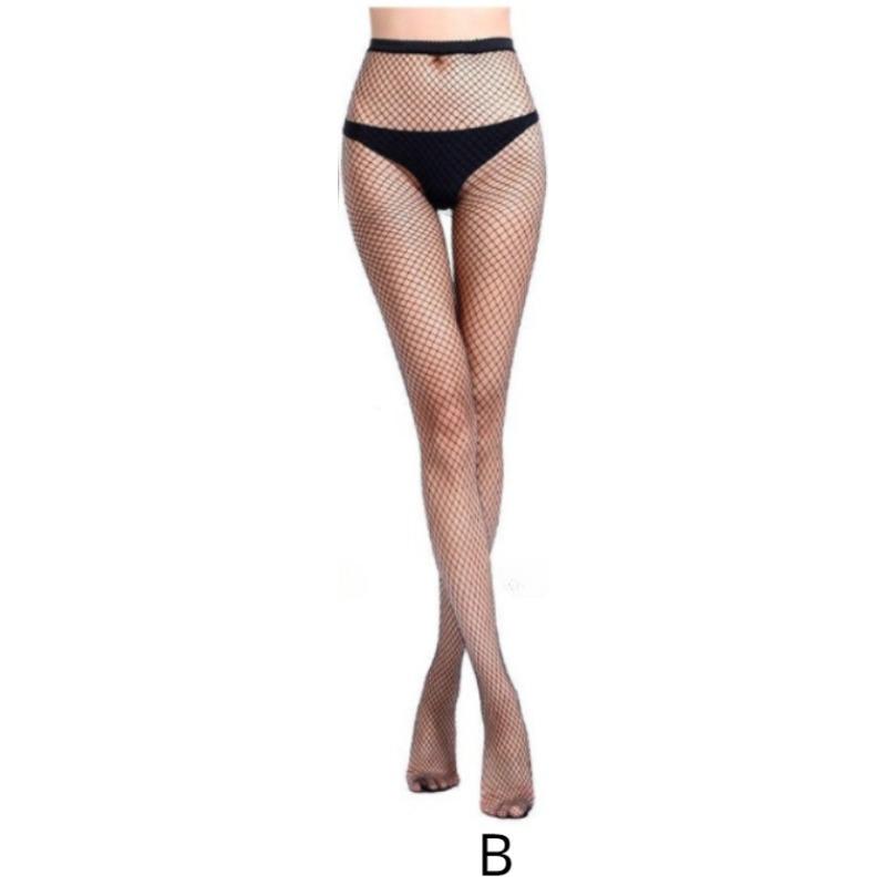 (Not Included Brief) 4 styly Dlouhé Krátké Dámské Módní Vyhloubené ponožky Síťované Tenké punčochy Dámské černé síťované punčochy Punčocha Club Punčochové zboží Ponožka