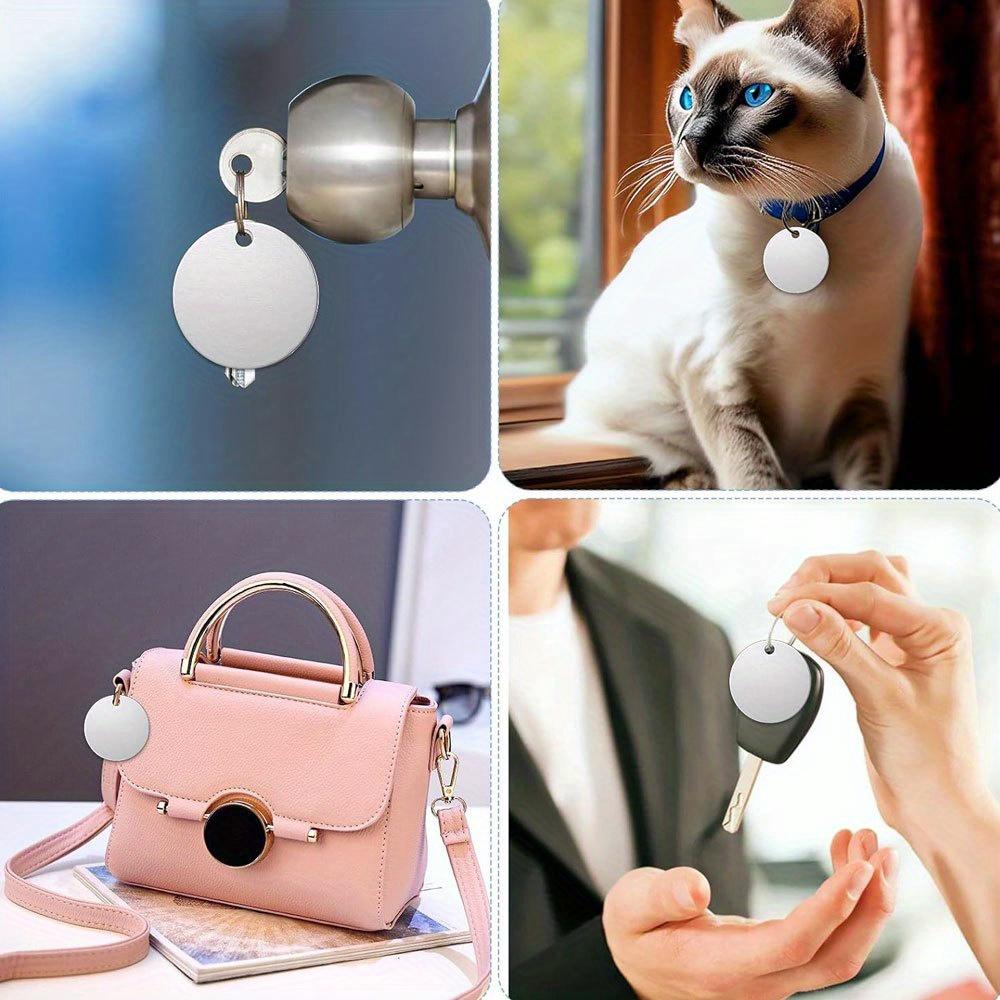 3/6/9pcs Alloy Material Circular Pendant, Geometric Shape Circular Cleaning Pendant DIY Bracelet Necklace Earrings Jewelry Making