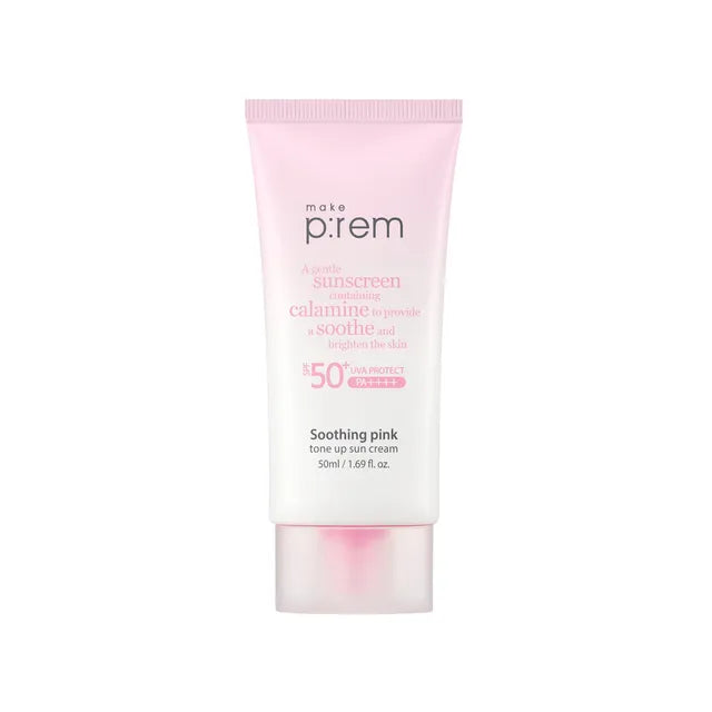 make p:rem Soothing Pink Tone Up Sun Cream 50ml