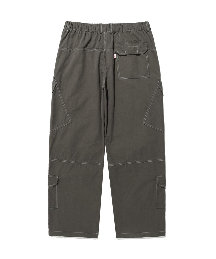 AECA Washed Multi Cargo Pants-Charcoal