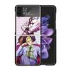 JoJo Adventure Killer Queen Clear Phone Case For Samsung Z Flip 7 6 5 4 3 Galaxy ZFlip7 ZFlip6 ZFlip5 ZFlip4 ZFlip3 5G Print Cov