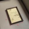 Embroidery Pattern Bamboo Leaf Serving Tray Chinese Style Tea Food Tray New Storage Tray  Home Use