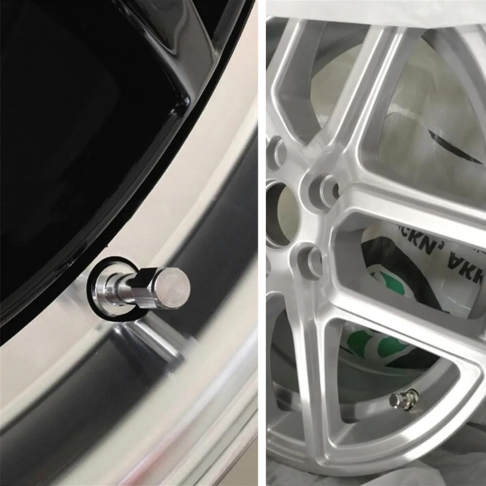 LIANHATA Wheel Inside Valve, Set of 4, Tire Valve, For Inside Use, Total Length