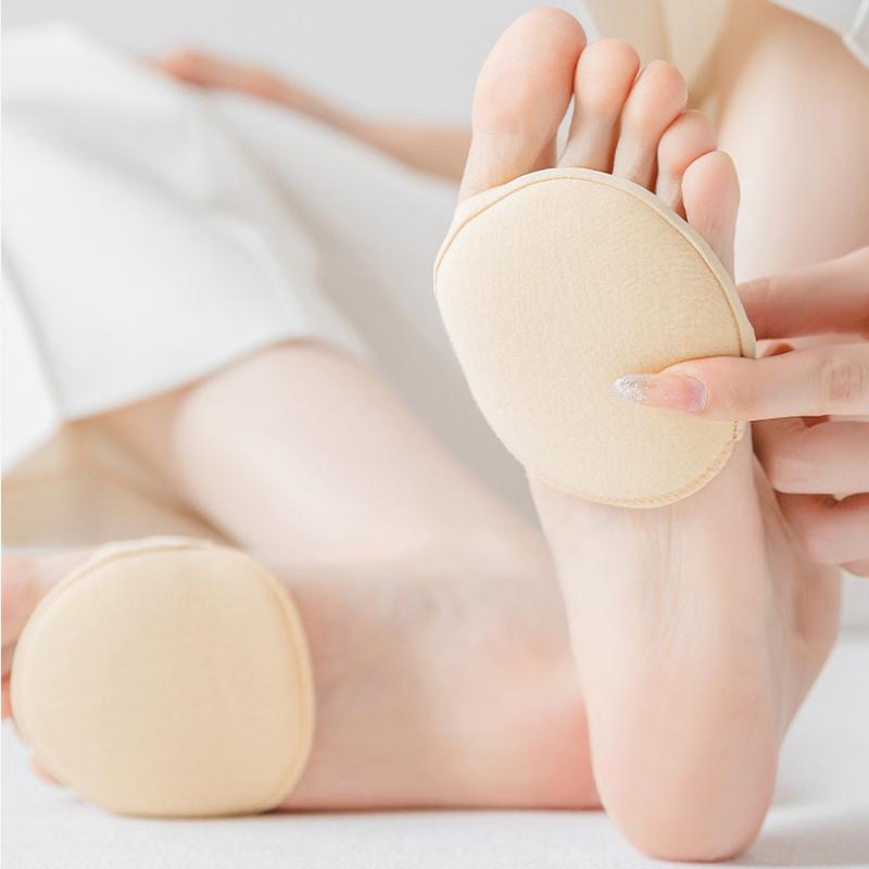 1/5 Pairs Invisible Forefoot Pad Open Toe Socks for Women Anti-slip High Heels Comfortable Half Palm Socks