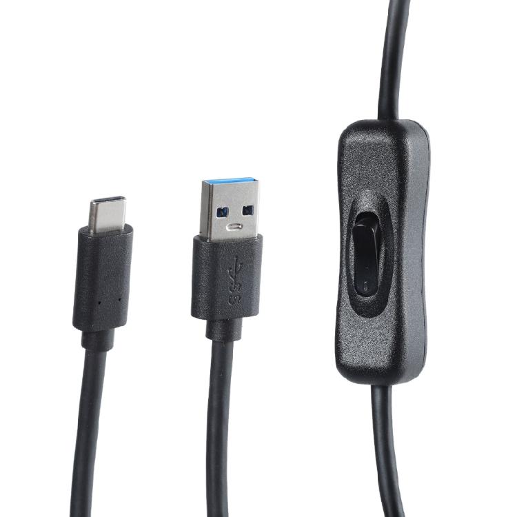 Convenient Switching Control Power Cord USB3.0 to USB C Extension Cable Wire Line Fast Data Transfer and Power Delivery