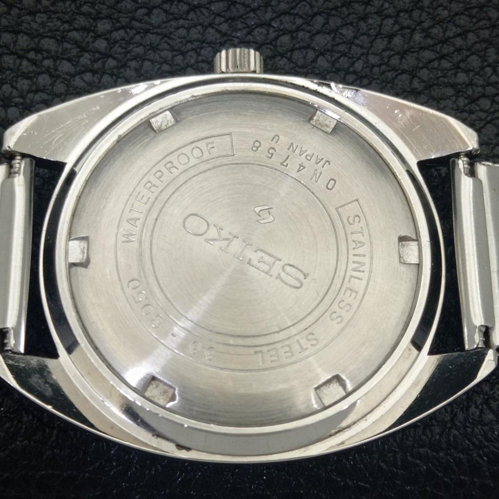 JAPAN VINTAGE SEIKO HAND-WINDING 66B MENS BLACK COLOR DIAL WATCH a703918-1 R213g-a703918