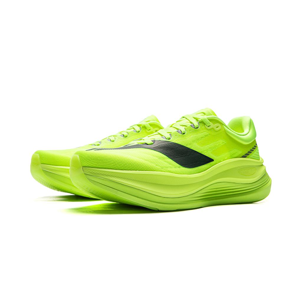 New LiNing Anti Slip Wear Resistant Low Top Casual Running Shoes Men's Neon Bright Green ARHV013-4
