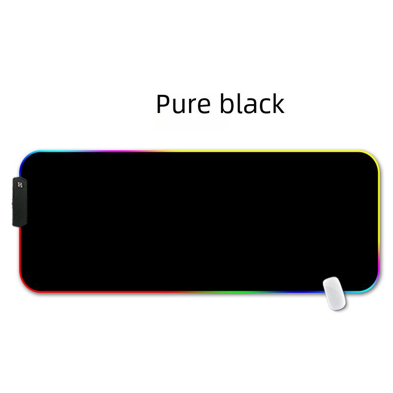 Tappetino per Mouse da Gioco Luminoso a LED RGB con Bordo Bloccato - Tappetino Oversize per E-Sports e Uso Ufficio
