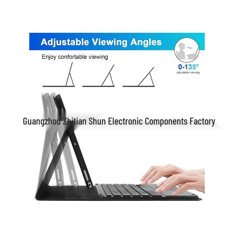 iPad 11 Touch Bluetooth Keyboard Case A16: Magnetic Detachable Shell for 10.9-Inch Tablet