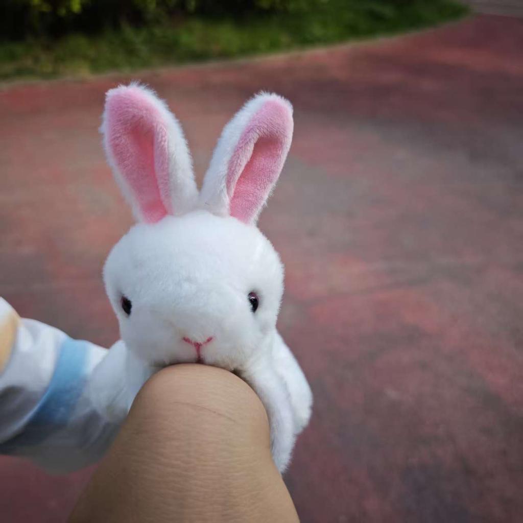 1PC Cute Rabbit Plush Wrist Toy|Soft Stuffed Animal Snap Ring,Cartoon Doll Holiday Gift for Children's Birthday, Valentine's Day