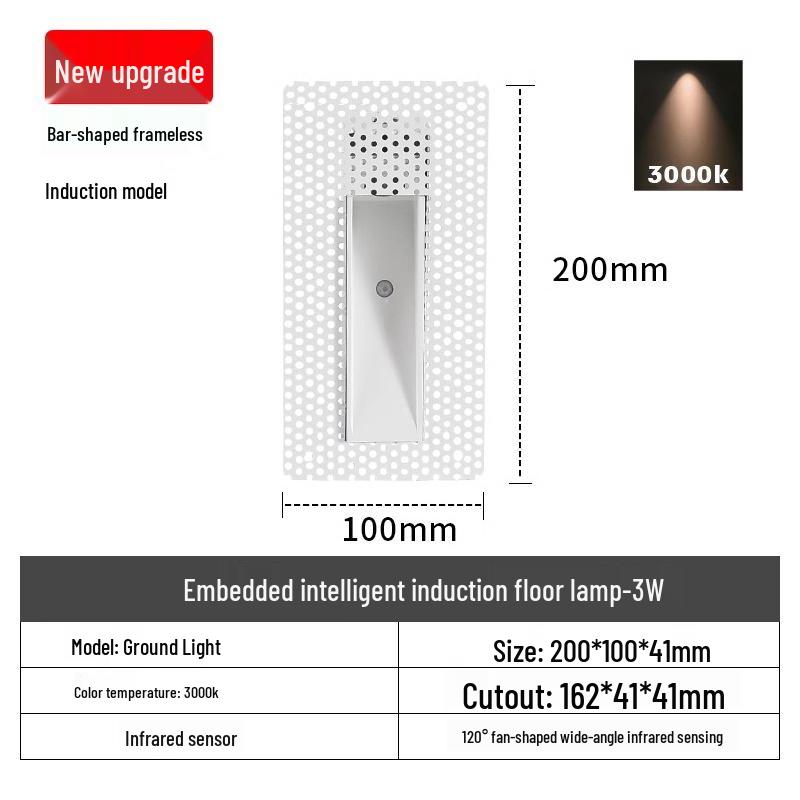 Recessed Frameless LED Stair and Corridor Light