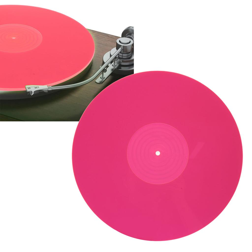 Record Turntable Pad Anti Static Acrylic Improve Sound Quality Professional Turntable Slipmat for 12 Inch Record