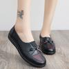 Spring and Autumn Shoes Women's New Versatile Flat-soled Casual Shoes Single Shoes Non-slip Soft-soled Medium Leather Shoes Casual Shoes