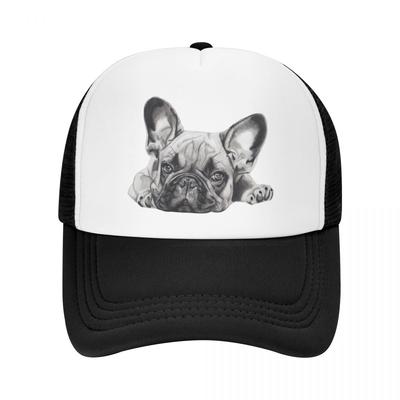 Fashion Unisex French Bulldog Frenchie Dog Trucker Hat Adult Adjustable Baseball Cap Unisex Women Sun Protection Snapback Hats