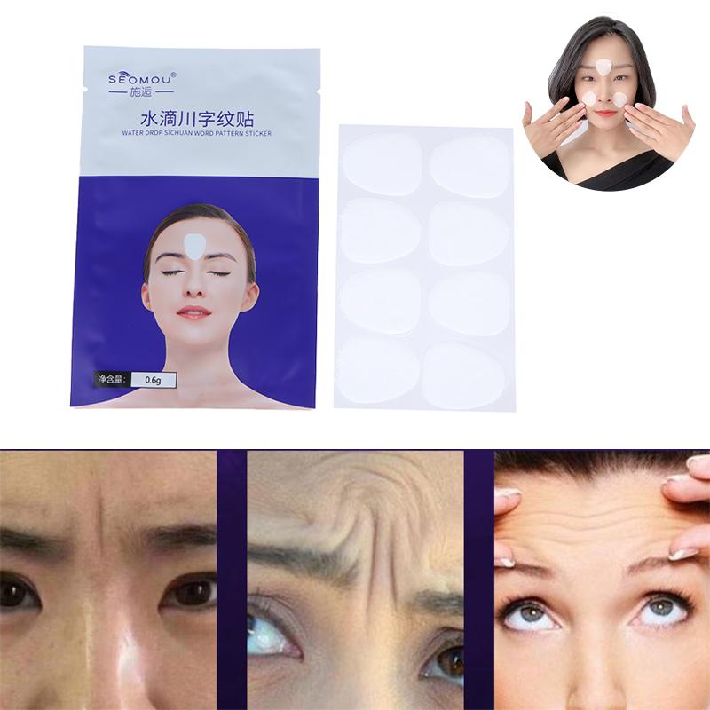 24PCS/Box Silicone Anti Aging Patch Face Forehead Beauty Sticker Anti-wrinkle Sticker Tightening Facial Mask Skin Care Reusable
