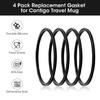 Compatible Silicone Seals Handy Silicone Sealing O-Rings Gaskets for Travel Mugs