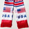 2026 USA Mexico Netherlands Scarf Flag  14x135cm Double-sided Printed Satin Iraq  Haiti France Scarf Flag