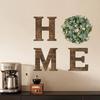 Wooden Letters Wall Sign With Artificial Eucalyptus Wreath Hanging Farmhouse Wall Decor For Kitchen Entryway Housewarming
