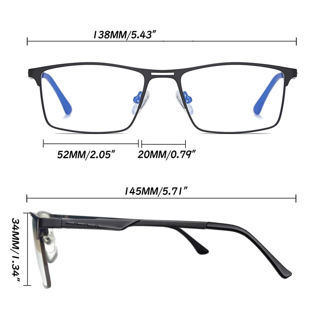 Blue Light Blocking Photochromic UV400 UV Fashion Glasses for Men and Women [Joopin] Glasses, Rectangular, Ultra-lightweight, Protection,