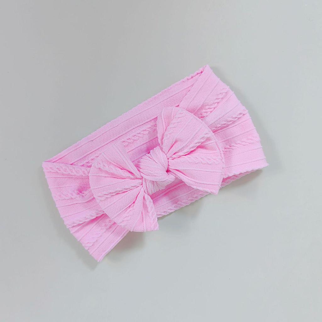 European & American Elastic Nylon Bow Baby Headband Hair Accessories