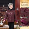 Stylish Spring Autumn Chinese Jacket for Middle-Aged Women: 60s-70s Versatile Long Sleeve