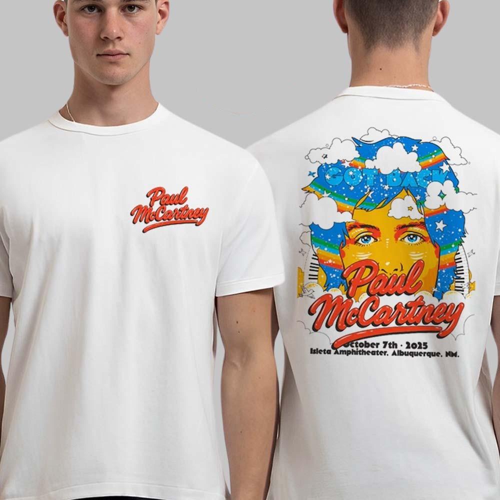 Paul McCartney Got Back 25 Albuquerque New Mexico 2026 Event Tee At Isleta Amphi XXXL
