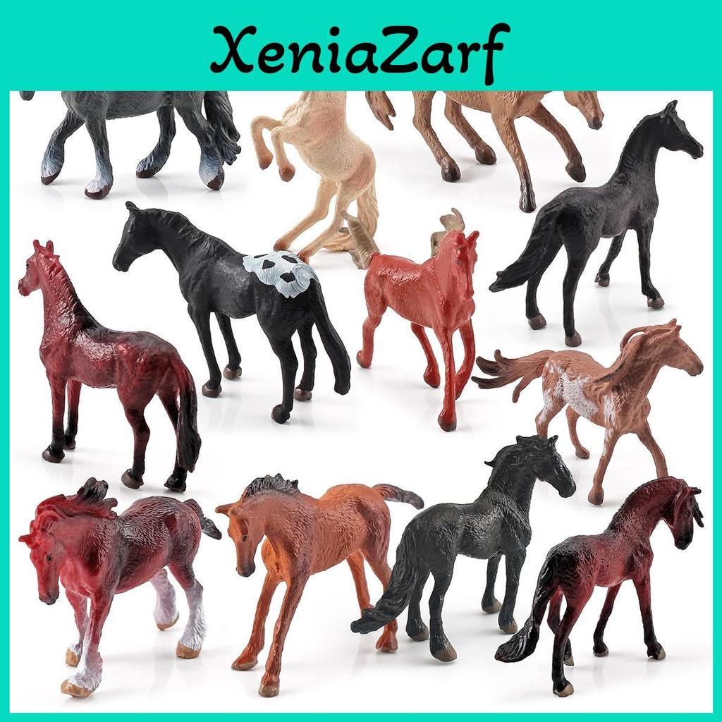 Miniature Animal Horse Model Pvc Static Figurines Set Collectible Display Models For Animal Fans