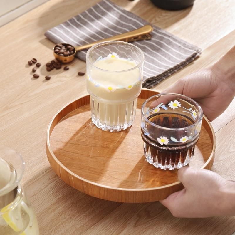 Masivní dřevěné kulaté talíře na občerstvení, ovoce, sušené ovoce, ručně vyráběný servírovací tác na sushi, čaj, dezertní talíř, stolní nádobí