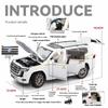 1/18 Scale Toyota Land Cruiser LC300 SUV Alloy Car Diecast Model Sound Light Toy Home Decoration Ornaments Collection Gift Kid Toy